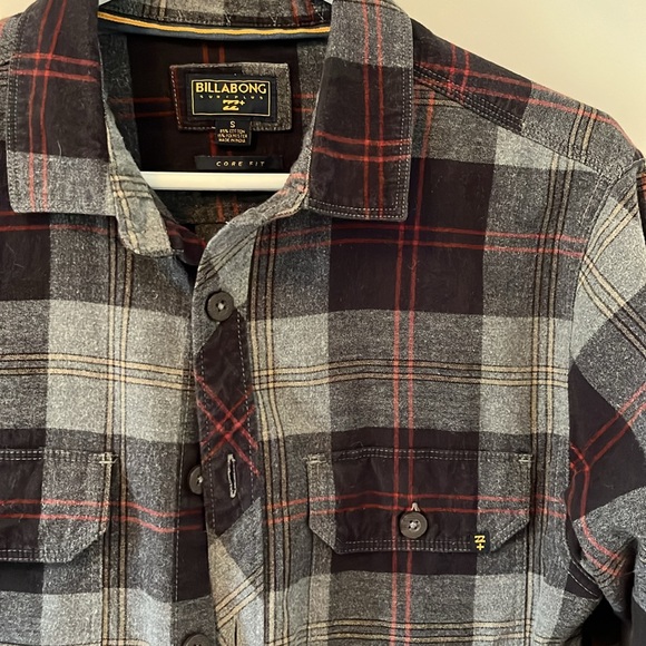 NWOT Billabong Offshore Flannel Shirt small - Picture 2 of 5